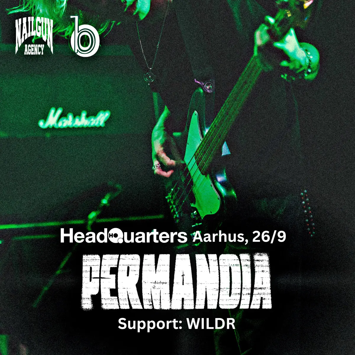 Permanoia koncert på HeadQuarters i Aarhus